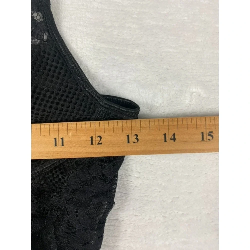 NWOT Kaei & Shi Bodysuit Lace Sz M Black Mesh Goth Romantic Boudoir Date Night